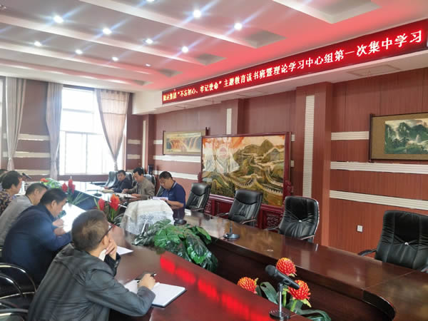 隴運集團公司召開“不忘初心、牢記使命”主題教育讀書班暨理論學(xué)習(xí)中心組第一次集中學(xué)習(xí)會議