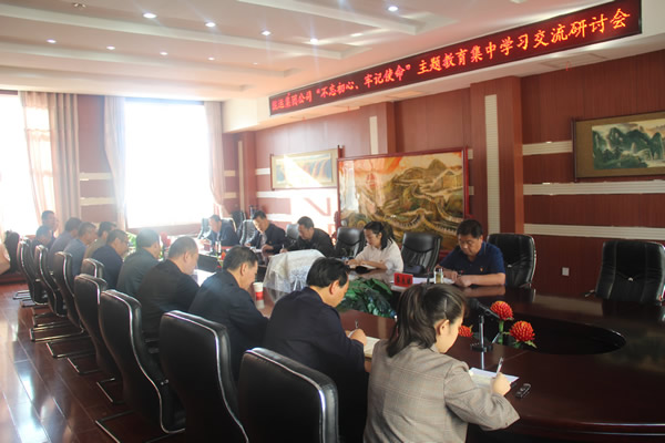 隴運集團公司召開“不忘初心、牢記使命”主題教育集中學(xué)習(xí)交流研討會