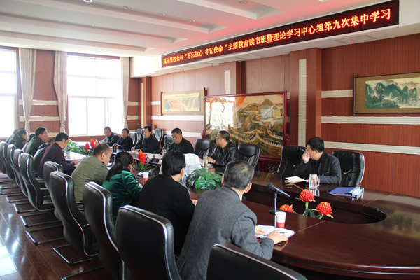 隴運集團公司黨委召開“不忘初心、牢記使命”主題教育讀書班暨理論學習中心組第九次集中學習（擴大）會議
